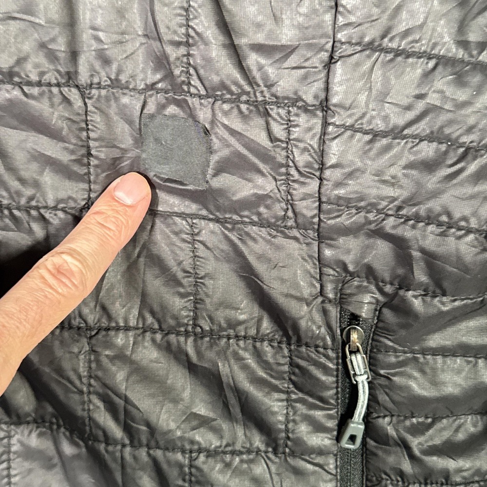 Patagonia Nano Puff Jacket Womens XL Black Puffer Insulated Full Zip *Repair - Picture 2 of 12